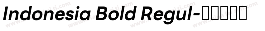 Indonesia Bold Regul字体转换